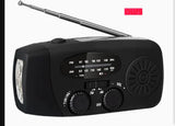 Solar Hand Crank USB Charging Radio Flashlight